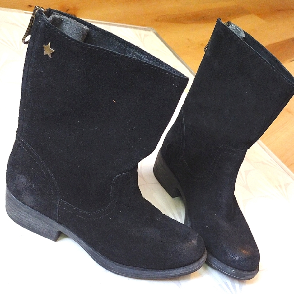Aldo Western Black Suede Boot